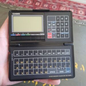 Vintage Calculatrice Casio SF-3000 BK Super Memory Computer Handheld - Rare